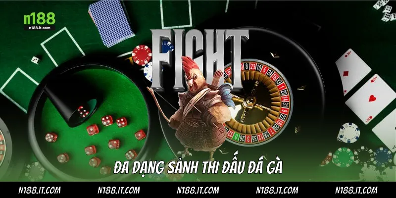 Đa dạng sảnh thi đấu đá gà